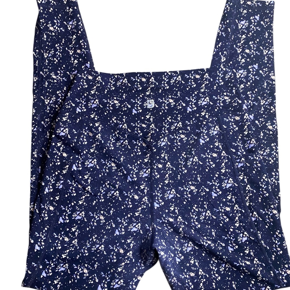 Buffbunny Rosa Pocket Leggings Navy Terrazzo Size M